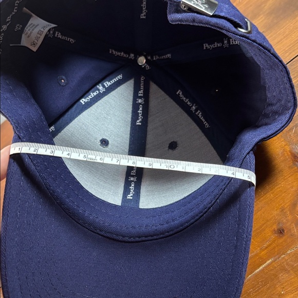 Psycho Bunny Dark Blue Cap Hat with Embroider Logo Man One Size Classic Fit - Picture 10 of 12